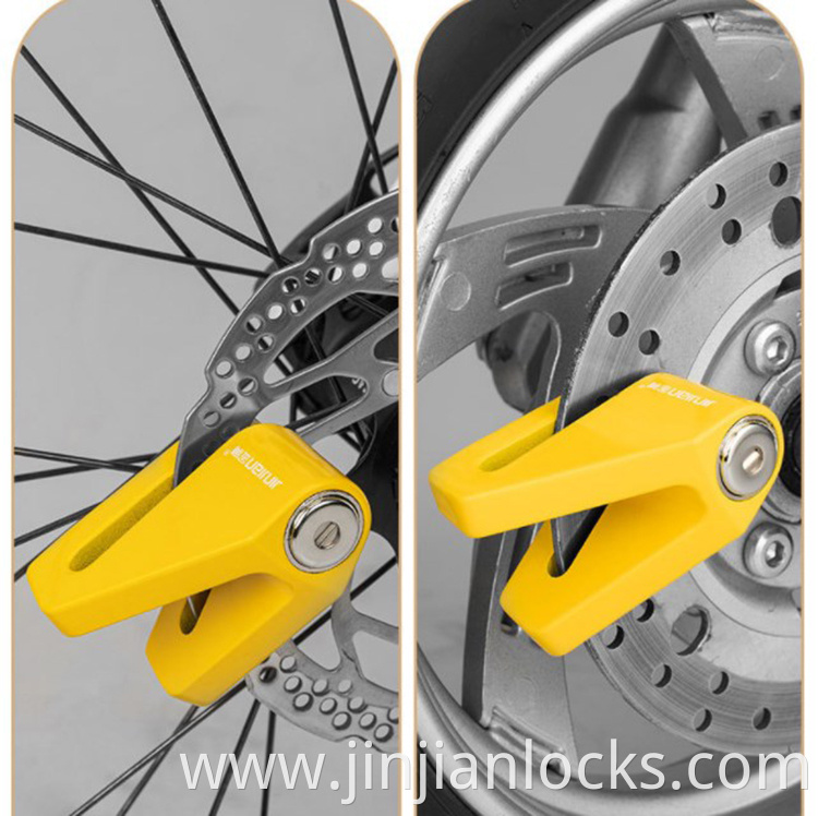 Anti-theft Hardened Metal disc brake lock motorcycle key disc bike lock